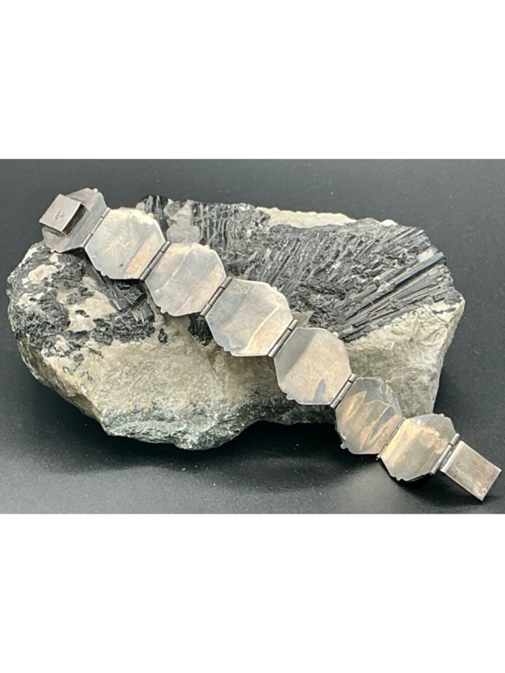 Vintage Art Deco Mexican Panel Bracelet R222 - Picture 2 of 3